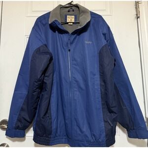 Men's Red Head Two‎ Toned Fleece Lined Jacket Blue Size LT